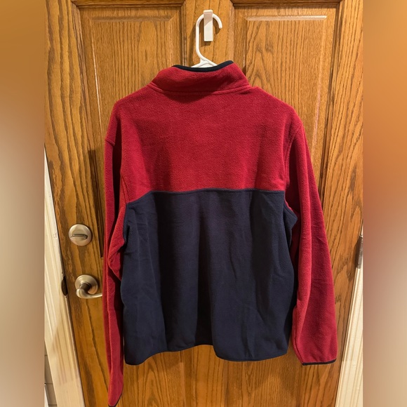 Men’s Lands End Heritage Polar Fleece Snap Neck Pullover - Picture 3 of 6
